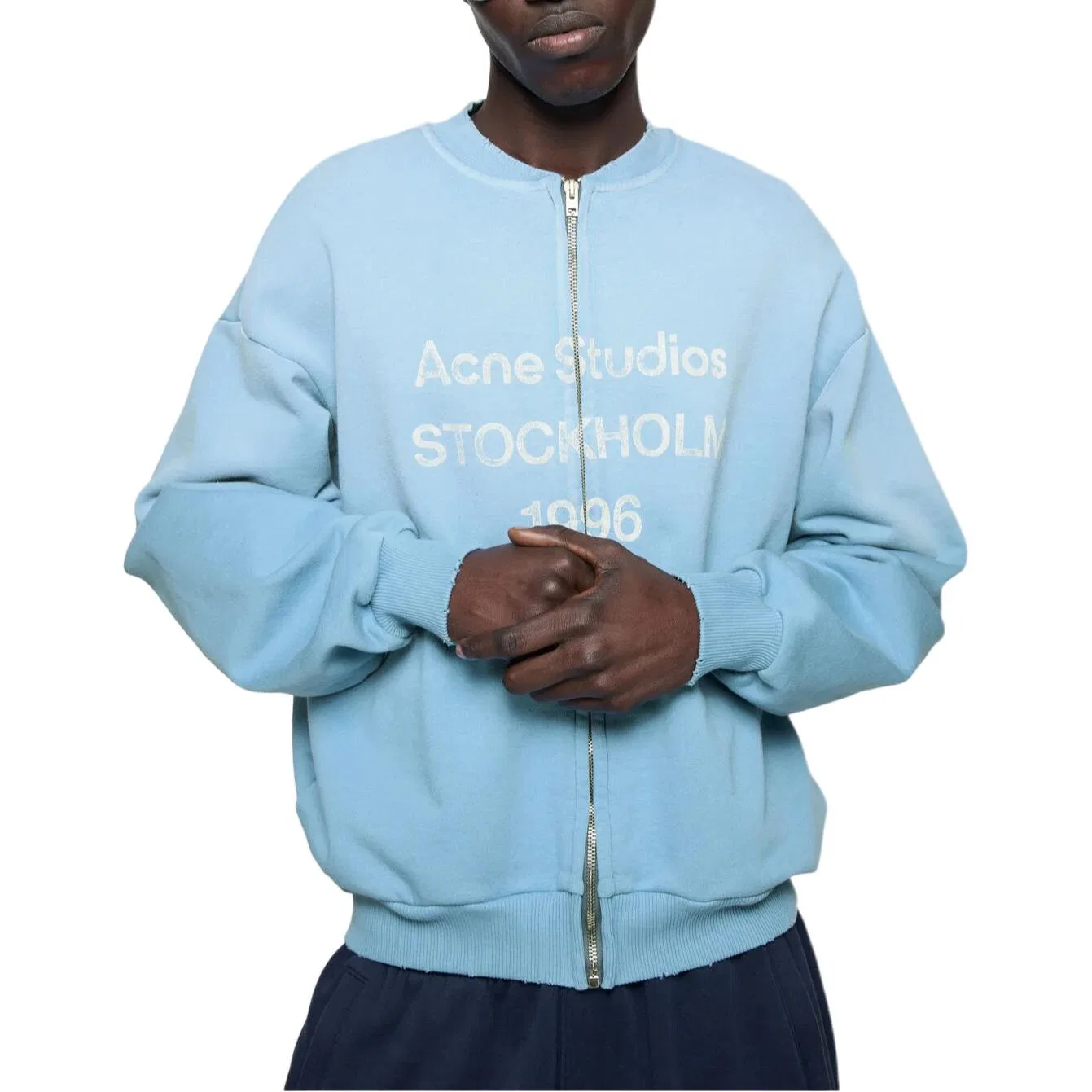 Свитшот коллекции Midsummer Capsule Acne Studios Glacier Blue — фото 3