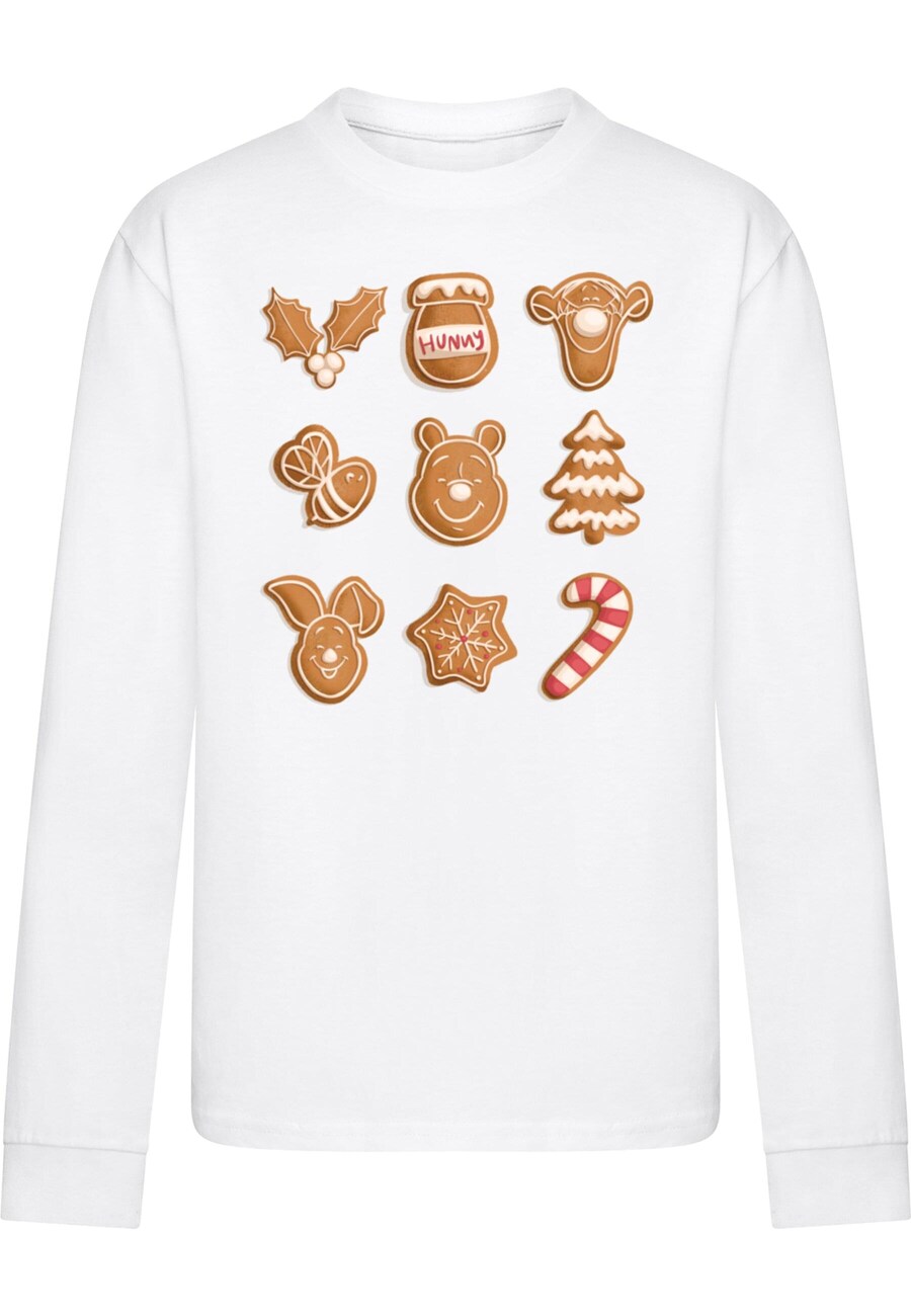 

Лонгслив ABSOLUTE CULT Shirt Winnie The Pooh - Xmas Cookies, белый