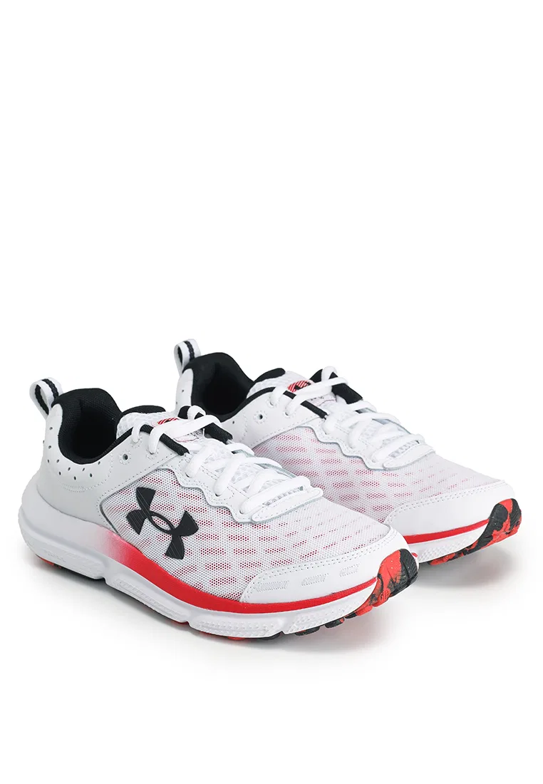 Кроссовки мужские спортивные Charged Assert 10, Under Armour, белый/черный/красный — фото 2