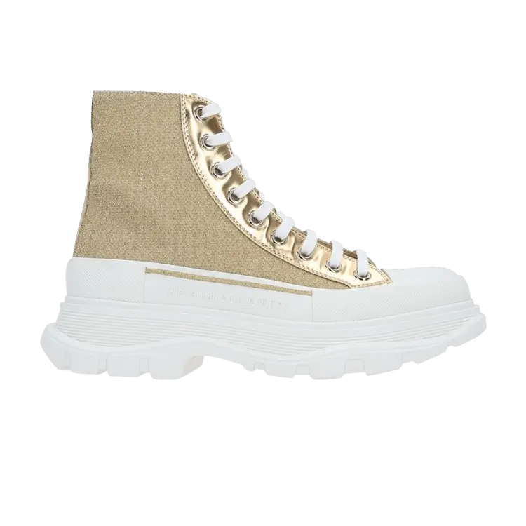 Кроссовки Alexander McQueen Alexander McQueen Wmns Tread Slick High 'Gold', золотой