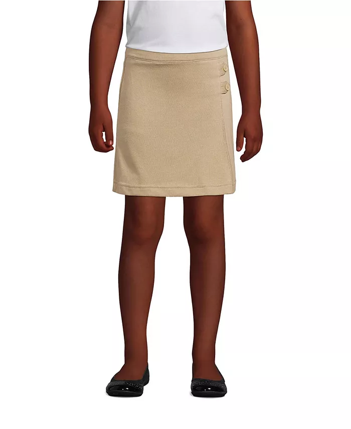 

Юбка-шорты Big Girls Plus вязаная выше колена Lands' End, синий