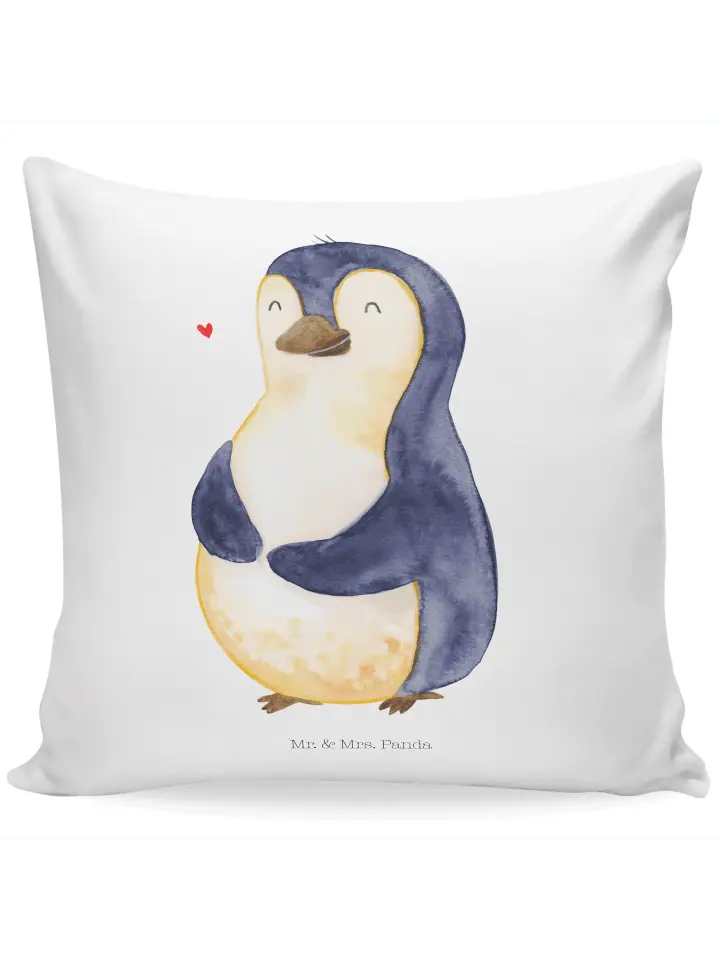 

Подушка Mr & Mrs Panda 40x40 Pinguin Diät, белый