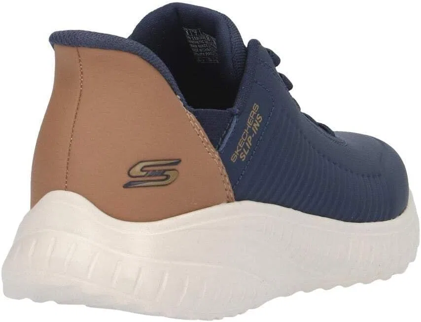 Мужские кроссовки Skechers Squad Chaos Bungee Slip In, Navy Pu — фото 2