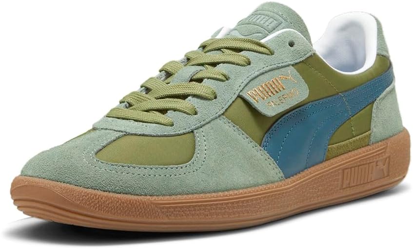 Мужские кроссовки PUMA Palermo Og Casual - зеленые — фото 2