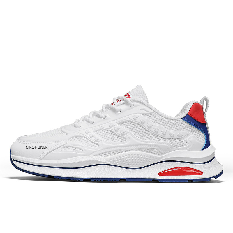 

Низкие повседневные туфли мужские CIROHUNER, White Red