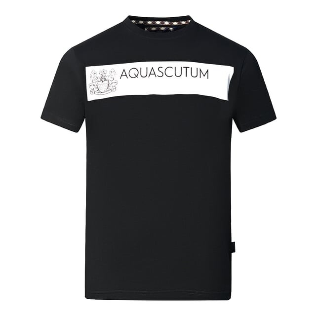 

Футболка Block с логотипом бренда Aquascutum, черный