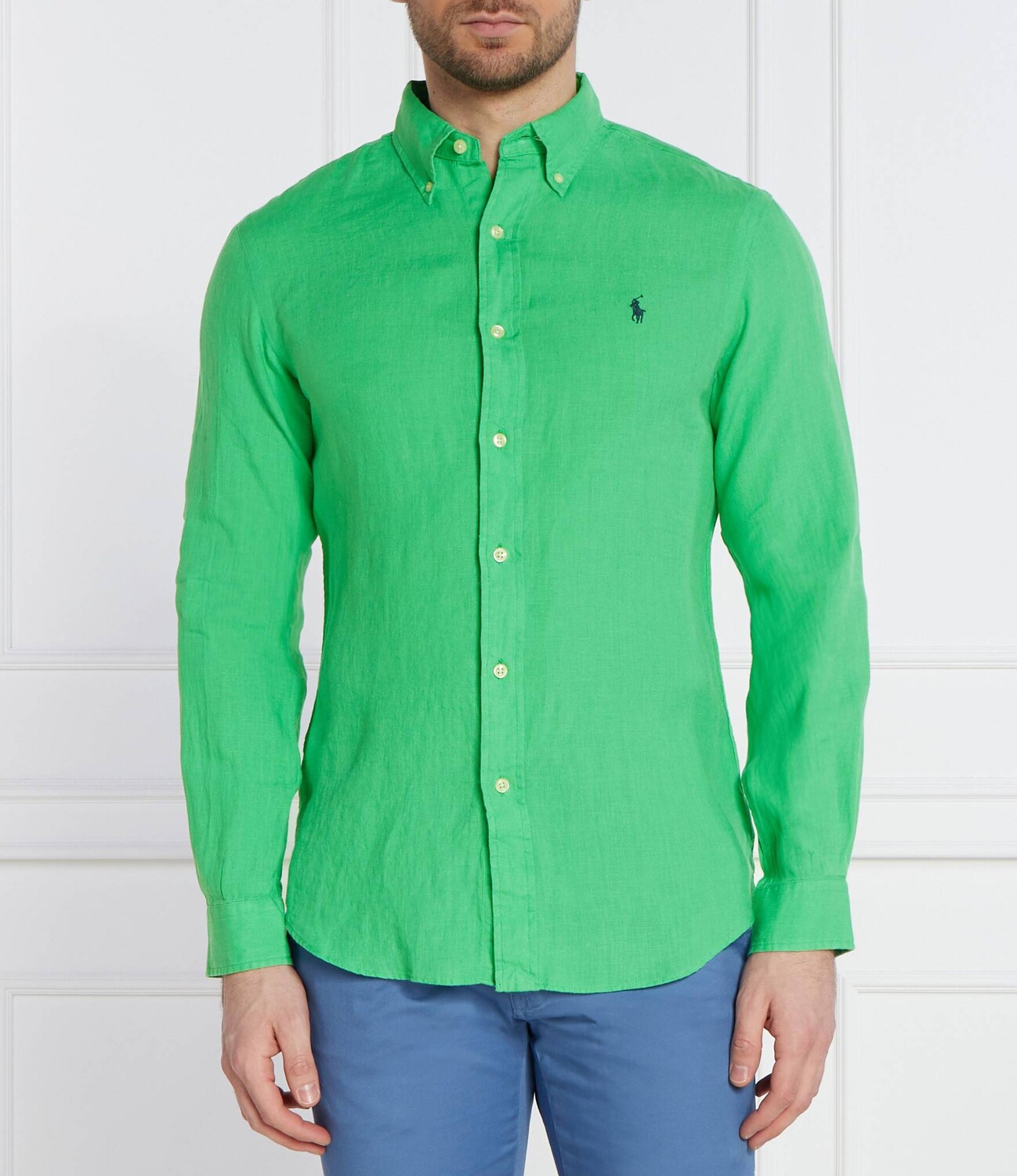 

Рубашка POLO RALPH LAUREN Custom fit, зеленый