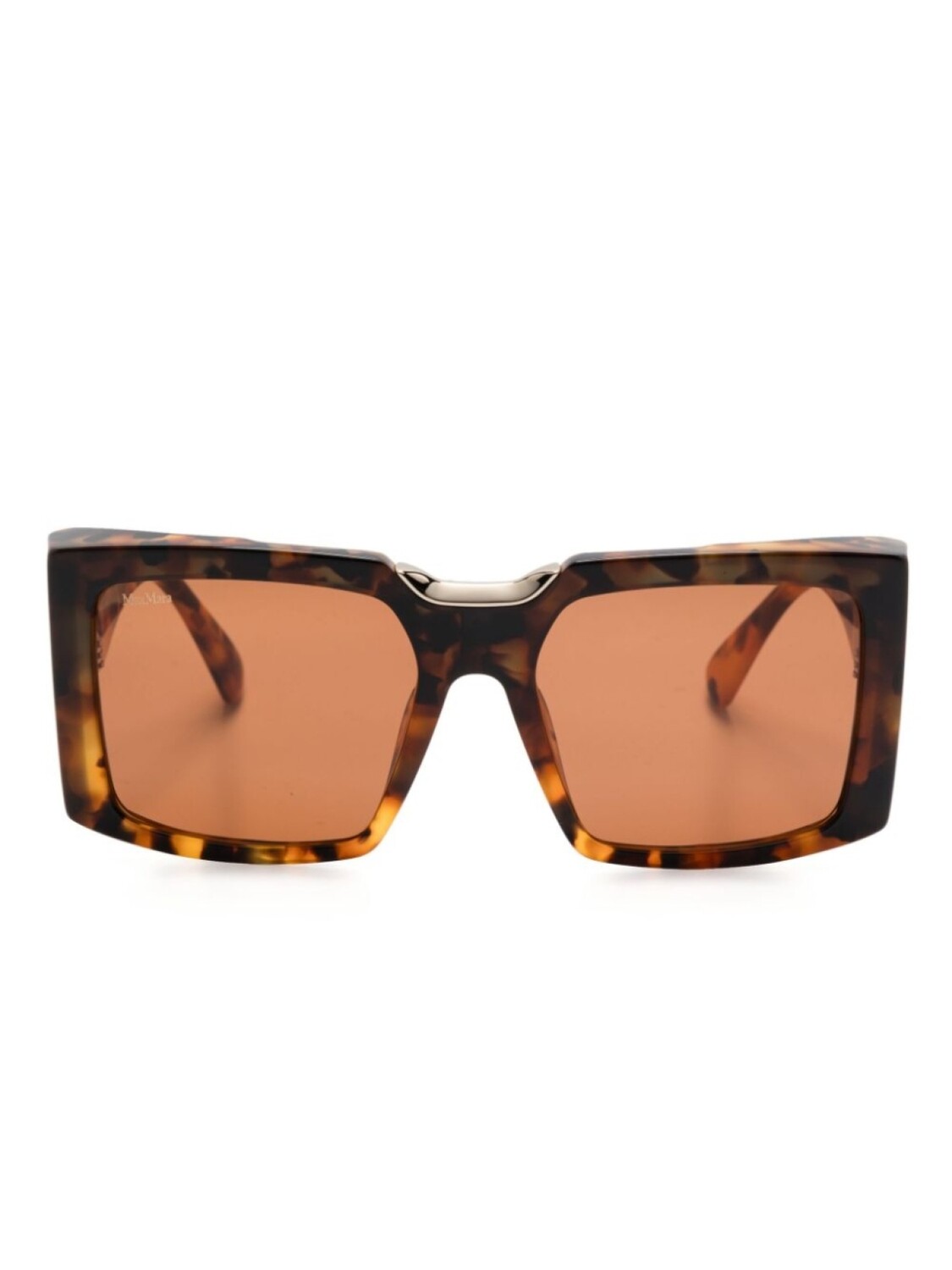 

Солнцезащитные очки в квадратной оправе Max Mara Eyewear, коричневый