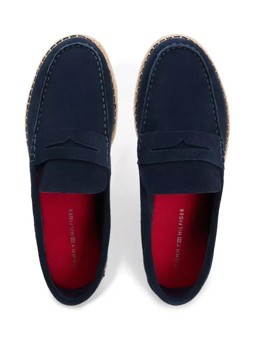 Эспадрильи из замши с гибкой подошвой, темно-синие Tommy Hilfiger — фото 4