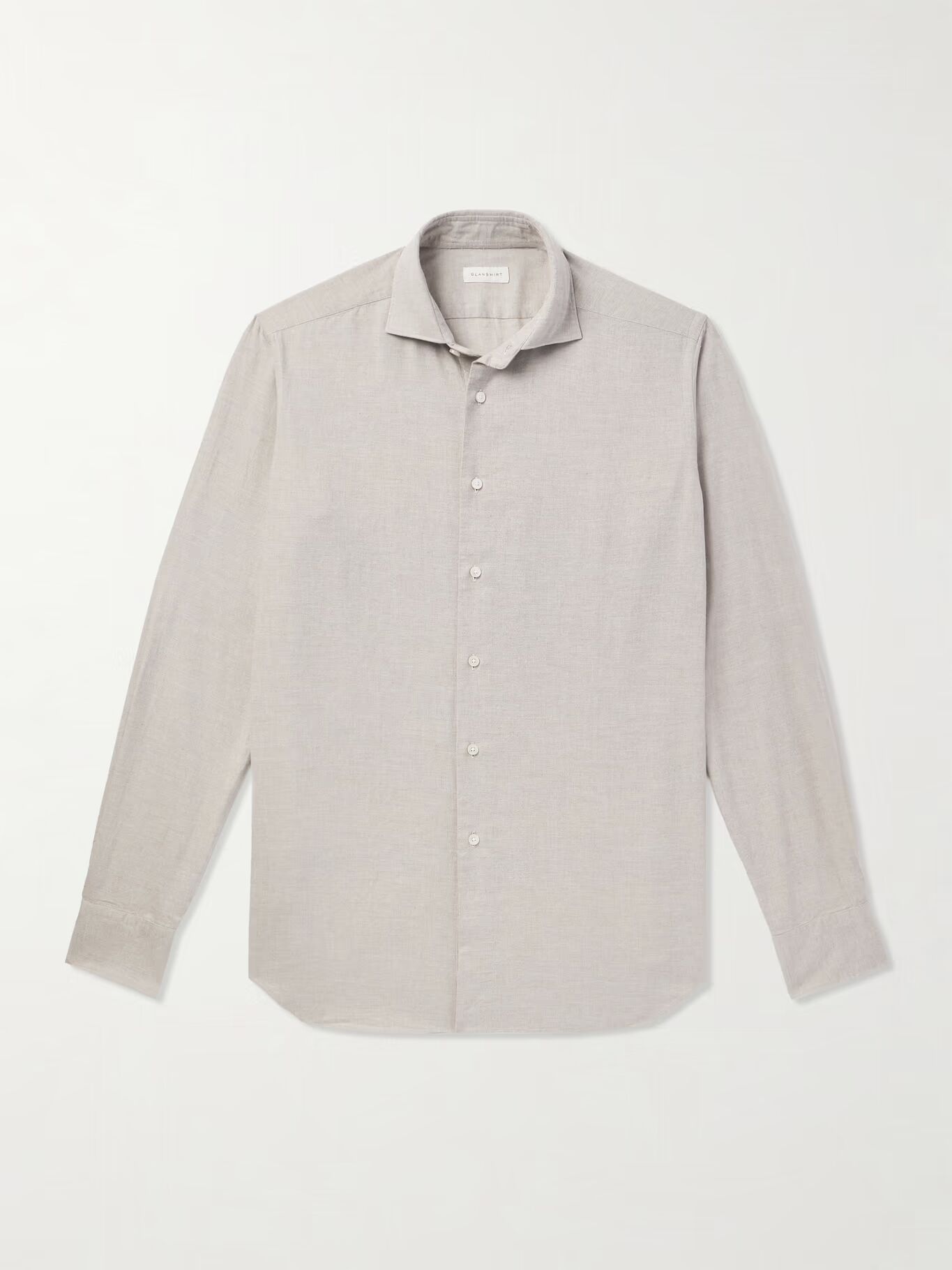 

Рубашка из хлопка с начесом Glanshirt INCOTEX, серый