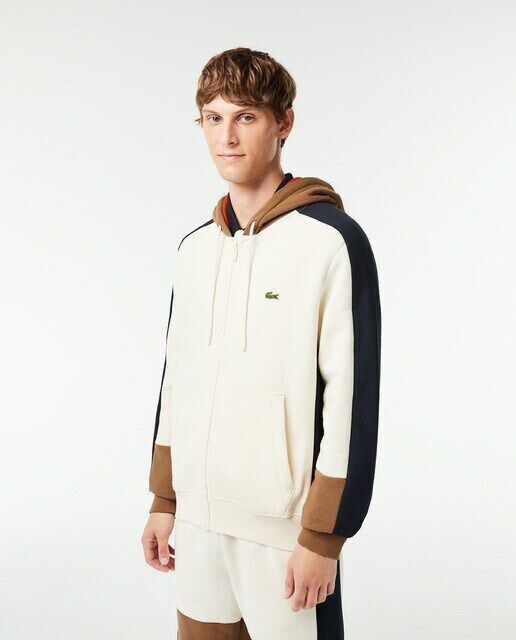 

Толстовка Jogger с колор-блоками и капюшоном Lacoste, бежевый