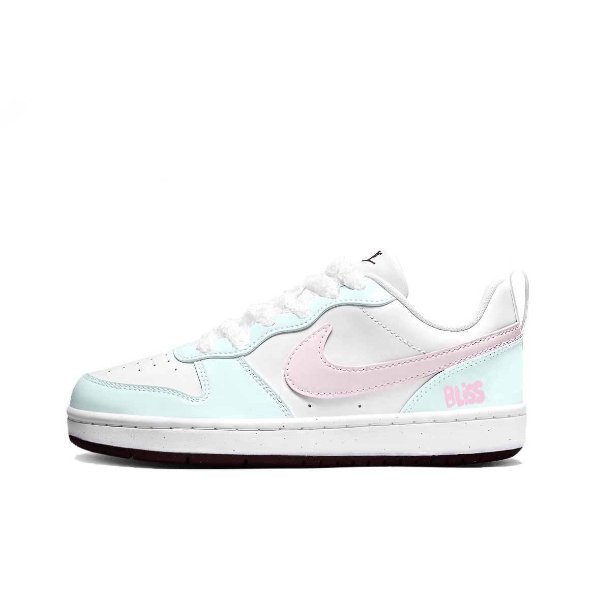 

Детские кроссовки для скейтбординга Court Borough с амортизацией, износостойкие, низкие, подростковые Nike, розовый/зеленый