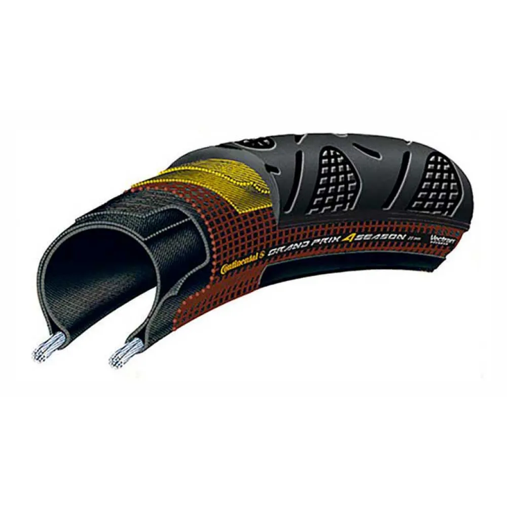 

Дорожная шина Continental Grand Prix 4 Season 700C x 25, черный