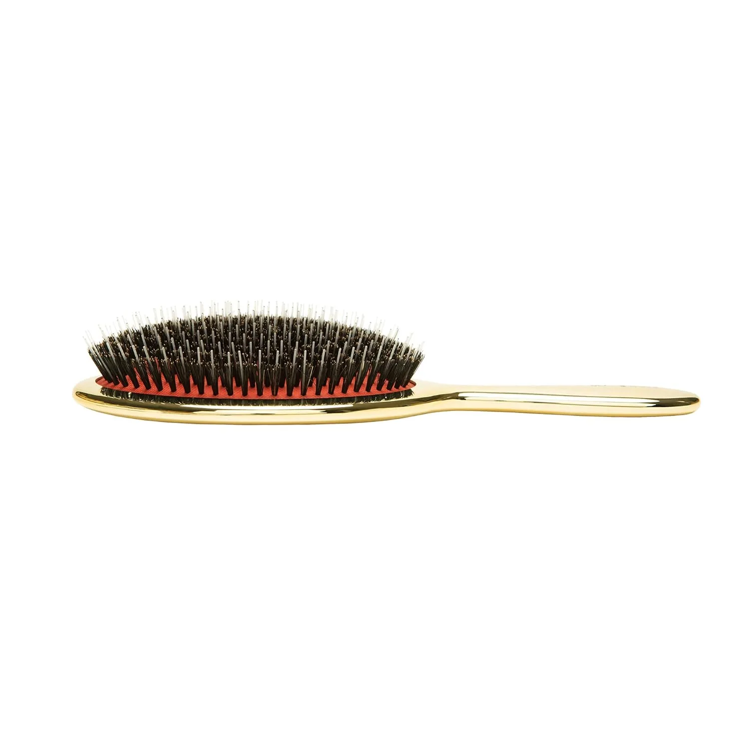 Щетка для волос Ibiza Hair Extra Large Oval Boar (GL7 - Gold Metallic) с щетиной из кабана и нейлона для стимуляции кожи головы и естественного блеска, White — фото 4