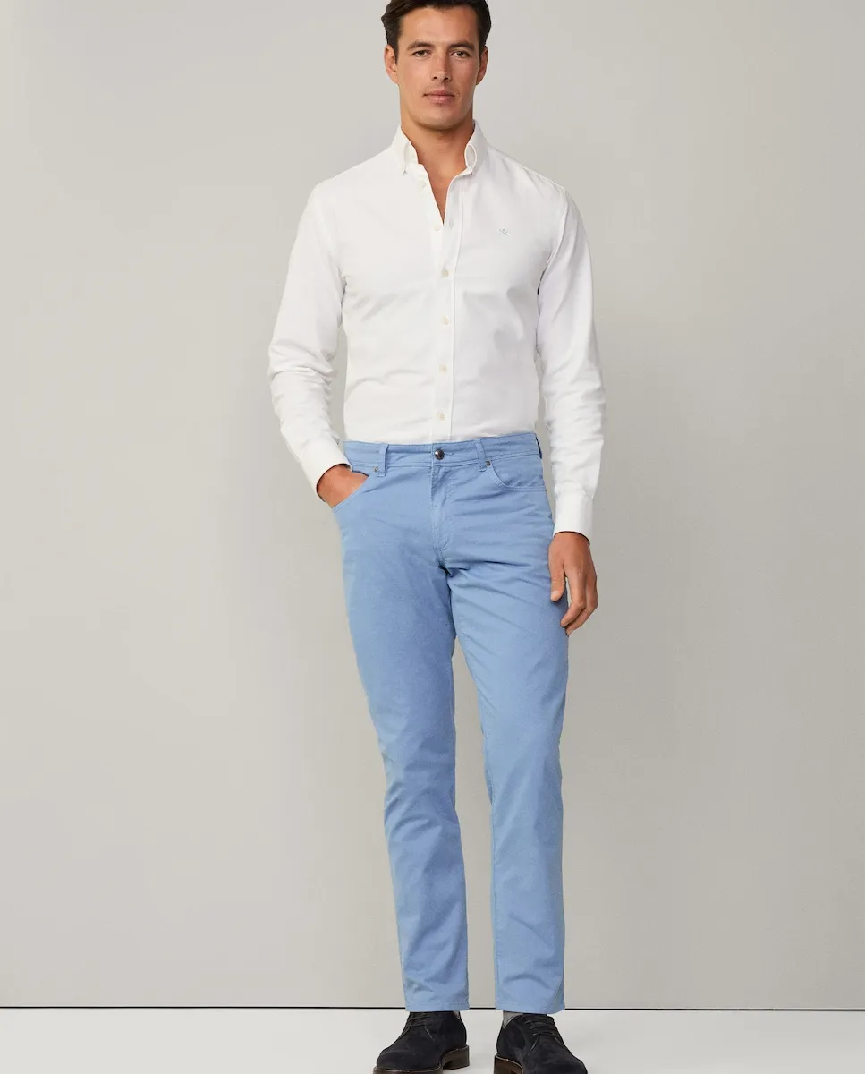 

Мужские классические джинсы с пятью карманами Hackett, светло-голубой