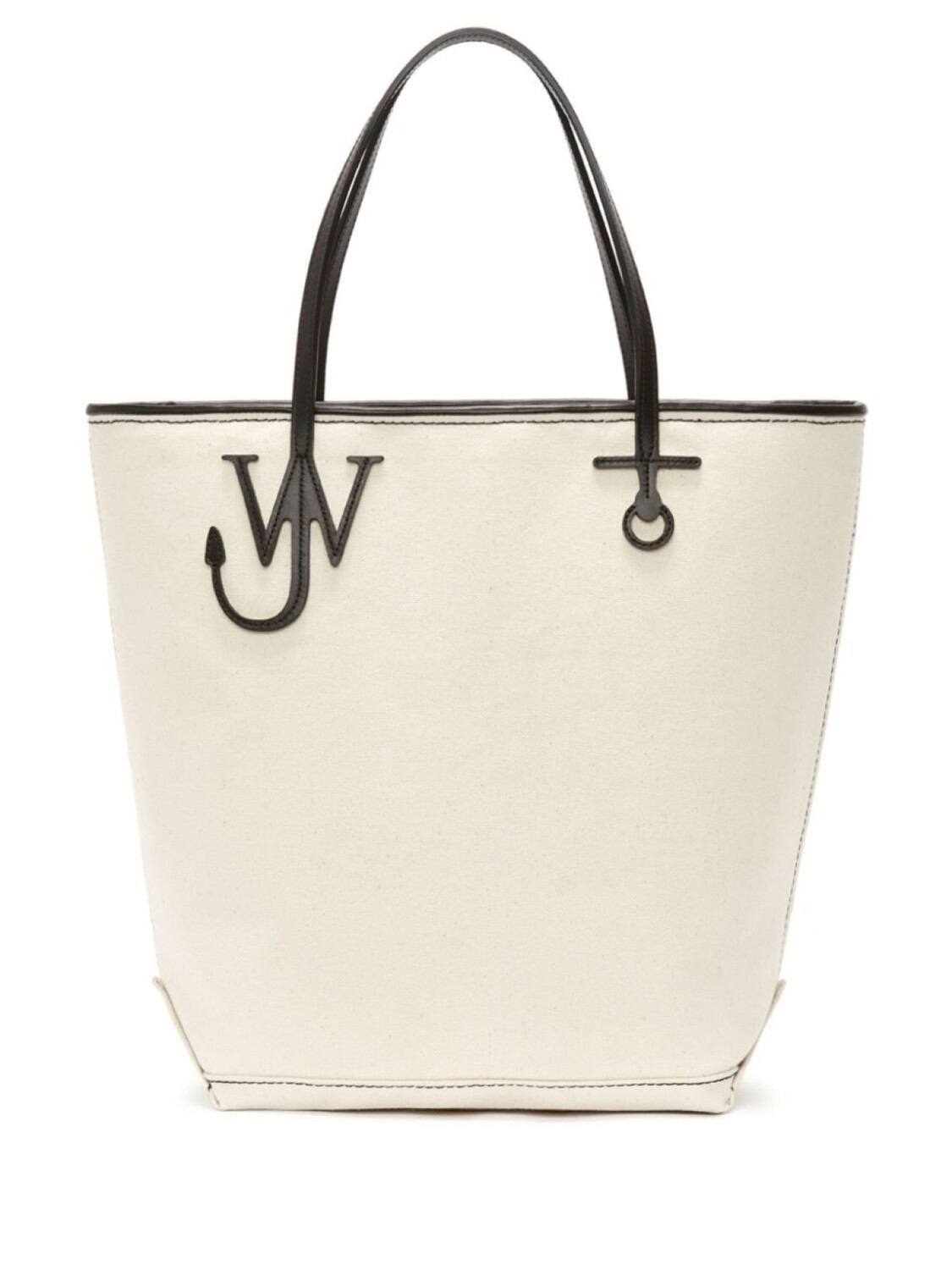 

Сумка-тоут JW Anderson Tall Anchor из канваса с кожаной отделкой, бежевый
