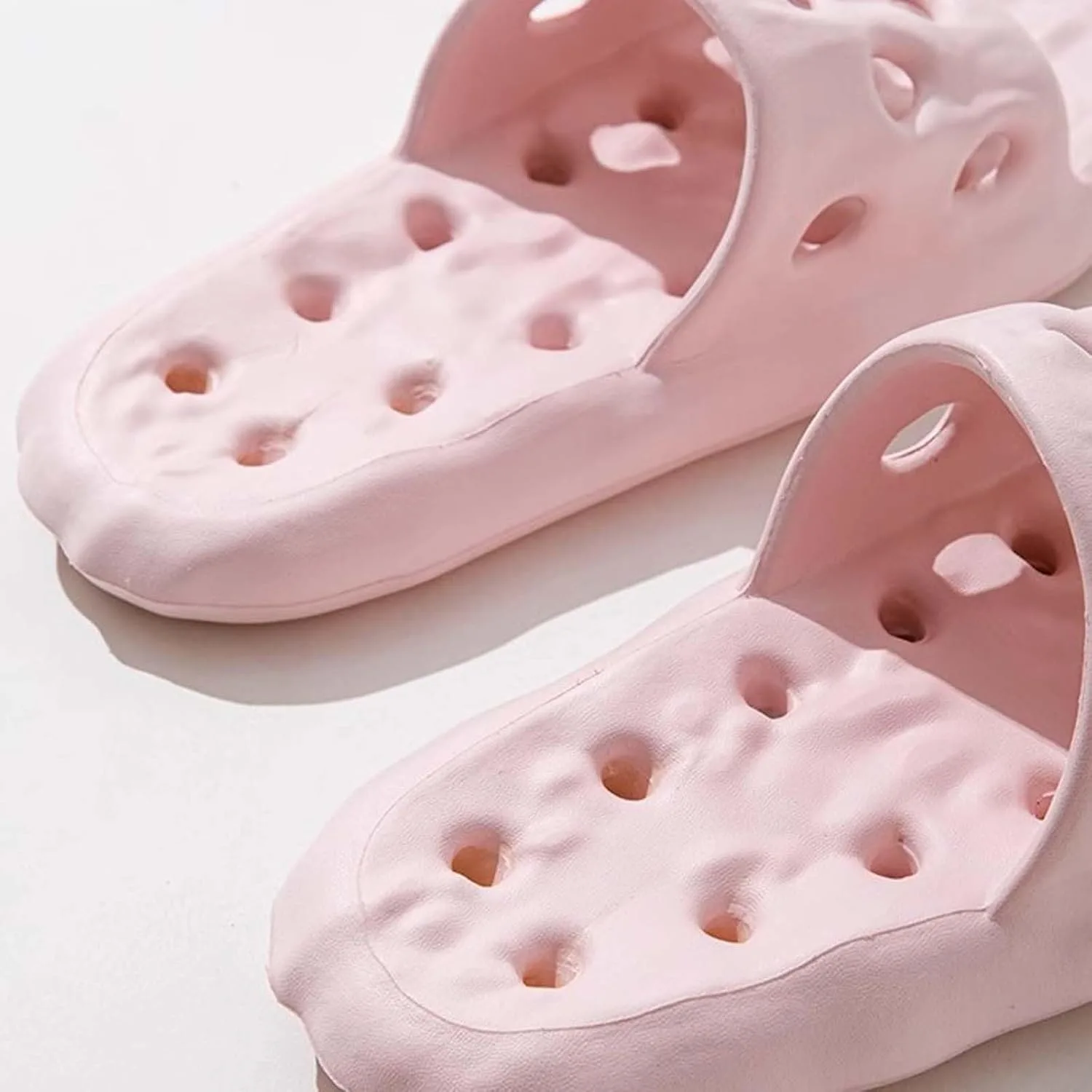 Шлепанцы женские и мужские для дома и душа Generic, розовый — фото 4