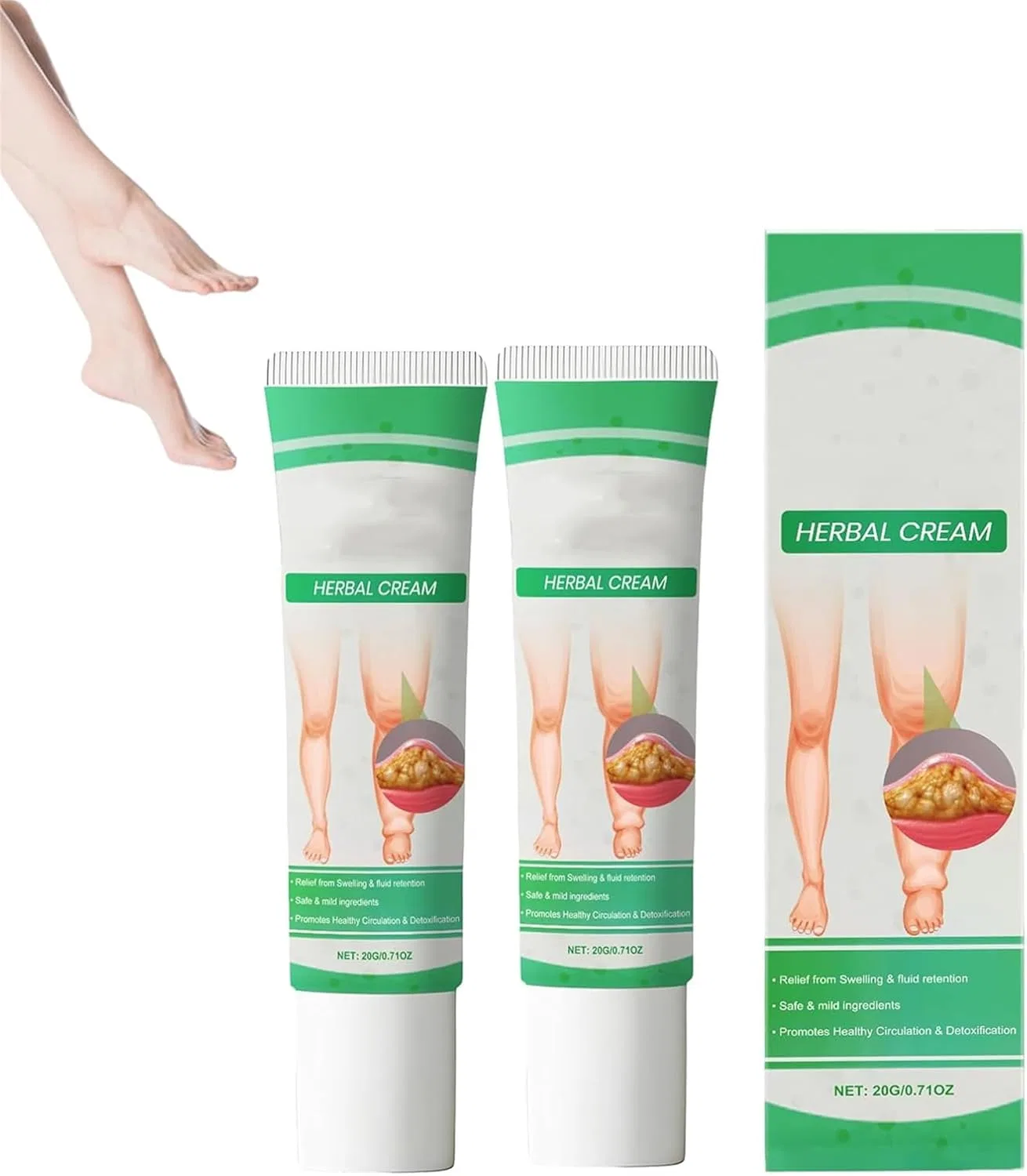 Крем для ног SwellAway от отеков (2 шт.) Generisch, 2Pcs