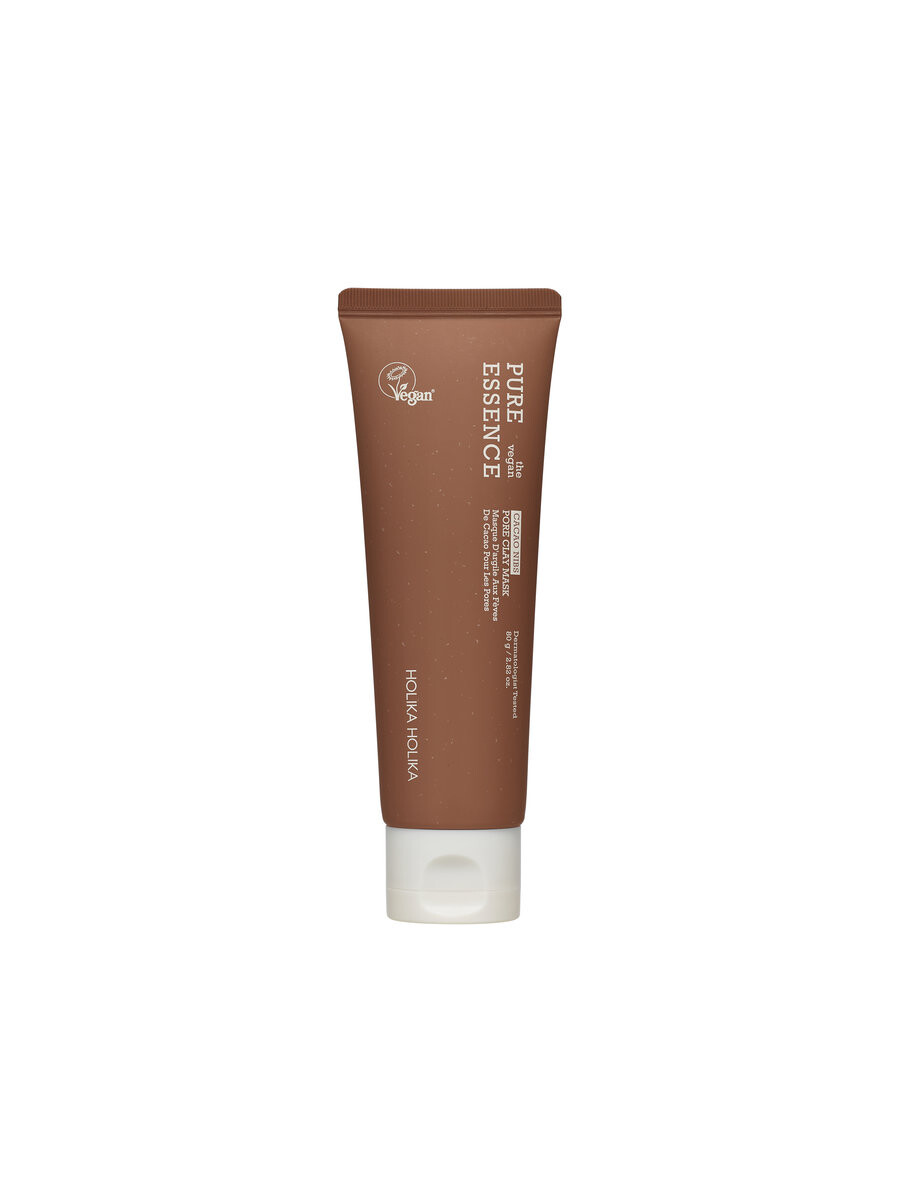 

Holika Holika, Pure Essence The Vegan Cacao Nibs Pore Clay Mask, очищающая маска, 80 г
