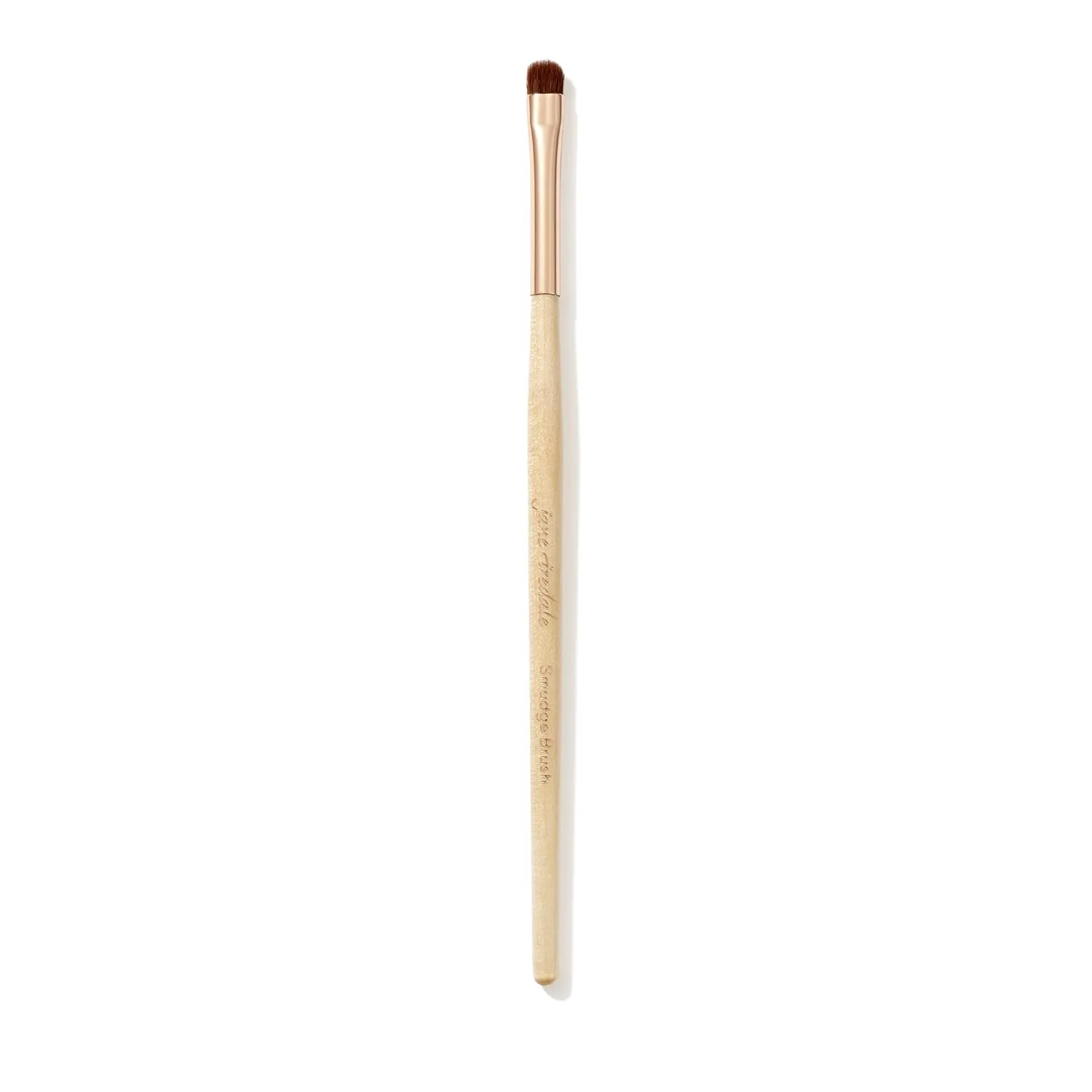Jane Iredale Кисть для растушевки макияжа глаз, Ultra-Small, двусторонняя кисть для прорисовки и растушевки для кремовых и рассыпчатых текстур, Vegan, Cruelty Free, Rose Gold