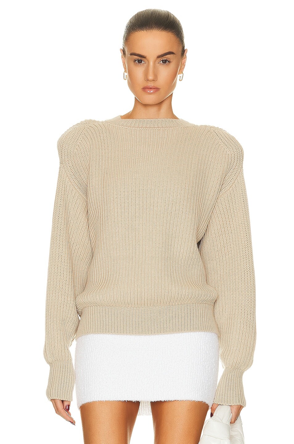 

Свитер Wardrobe.Nyc X Hailey Bieber Hb Knit, бежевый