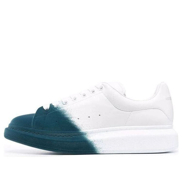 

Кроссовки oversized two-tone 'white emerald green' Alexander Mcqueen, белый