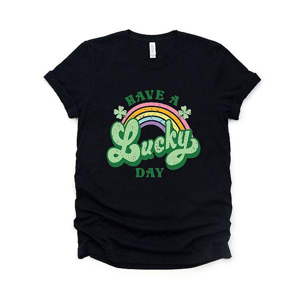 

Футболка Lucky day rainbow с коротким рукавом Simply Sage Market, Black, Черный, Футболка Lucky day rainbow с коротким рукавом Simply Sage Market, Black