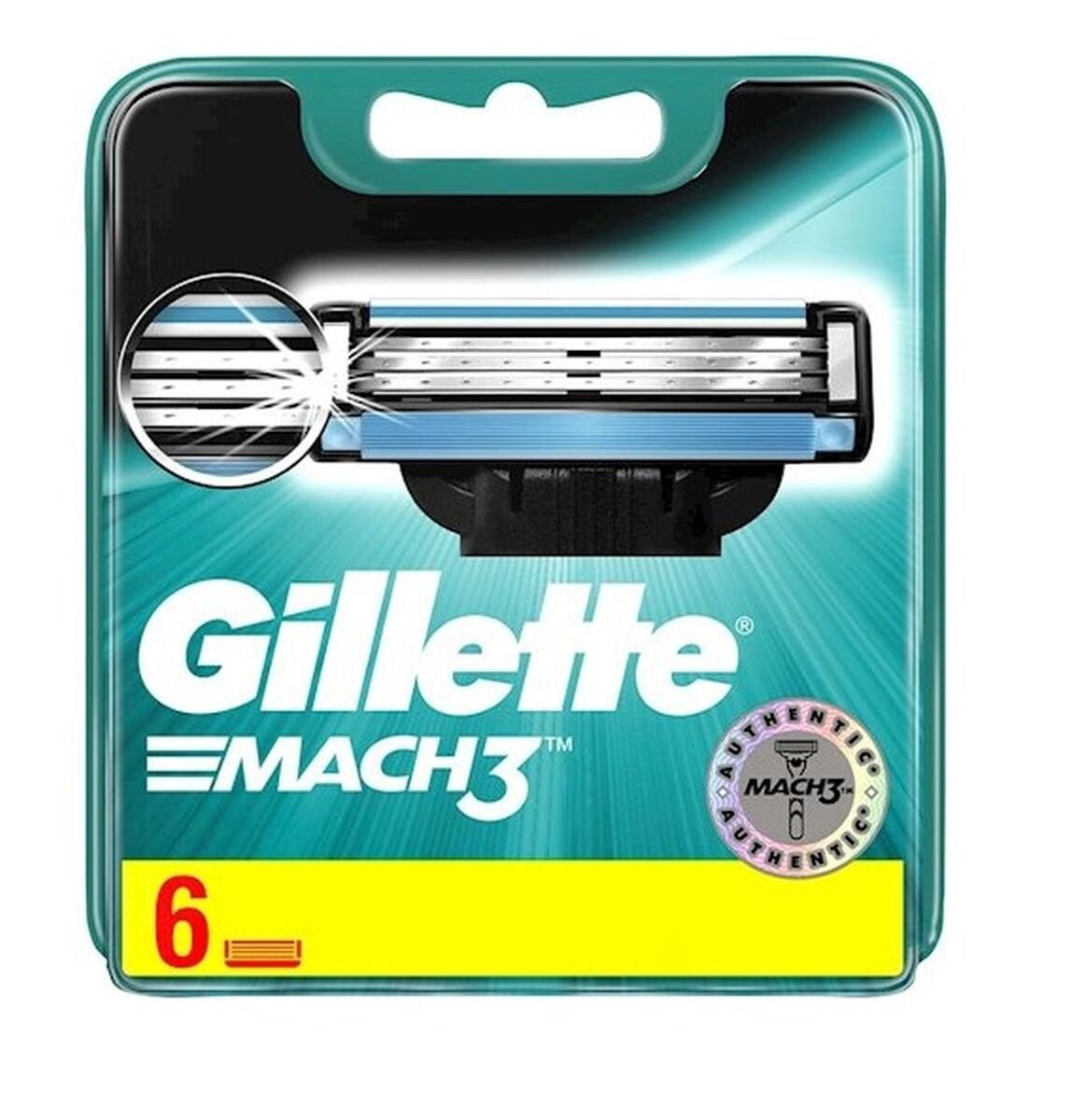 

Gillette, Mach3, сменные лезвия для бритвы, 6 шт