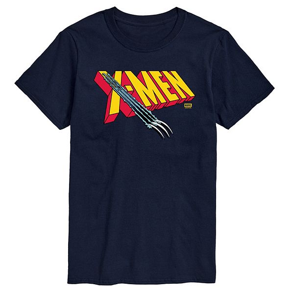 

Футболка с принтом Big & Tall X-Men Logo Claw Rip Marvel, Navy