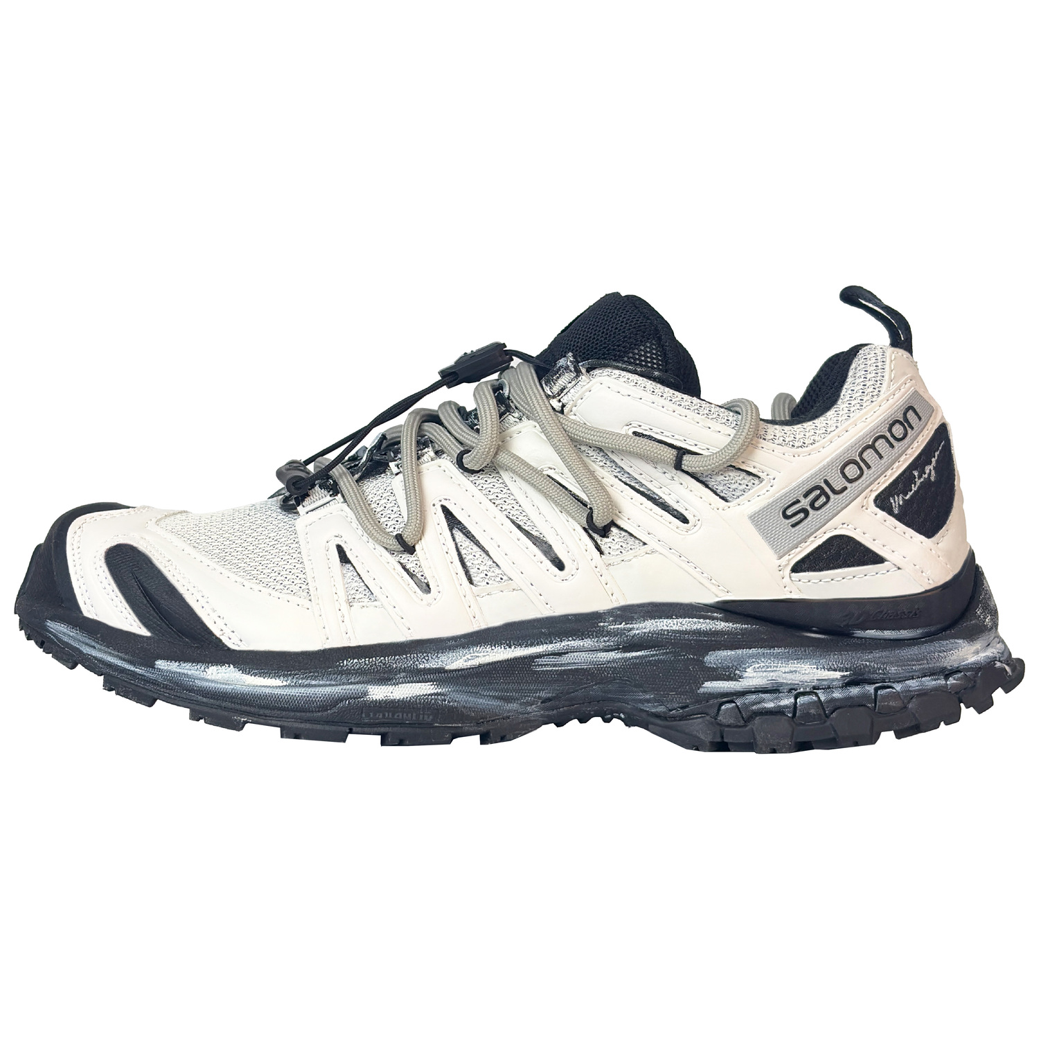 

SALOMON xa pro 3d la yaute амортизирующие и дышащие низкие кроссовки для бега unisex ecru