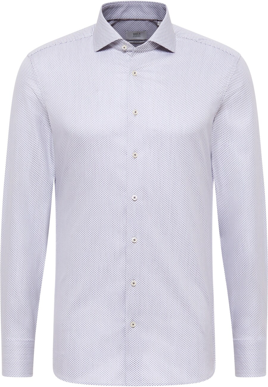 

Рубашка делового кроя Slim Fit ETERNA, цвет Grey/Stone/Dark grey