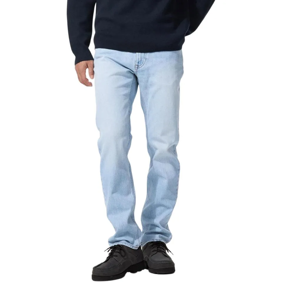 UNIQLO Джинсы мужские розовые/синие умеренно прямого кроя