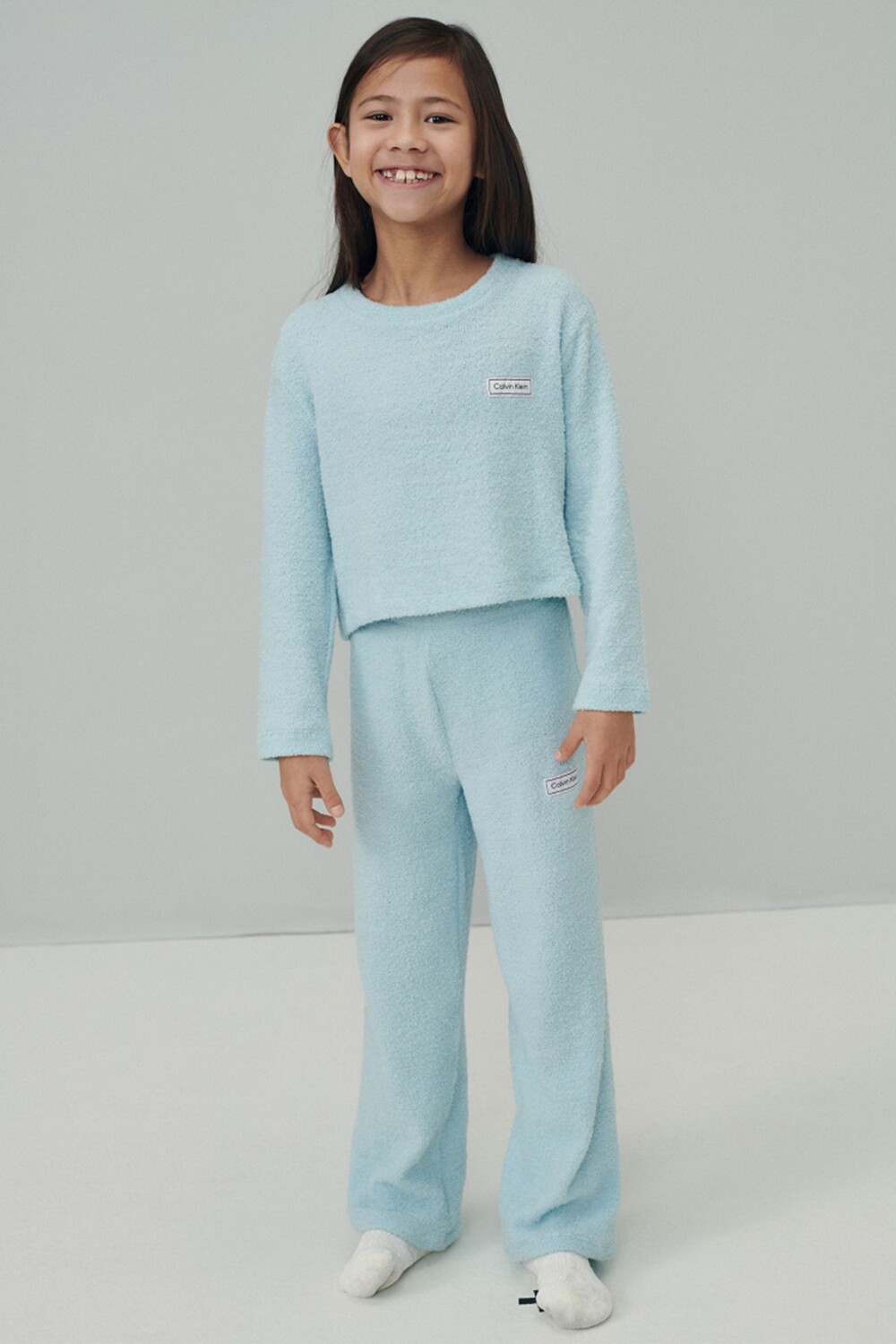 

Синяя хлопковая футболка Modern Calvin Klein, синий