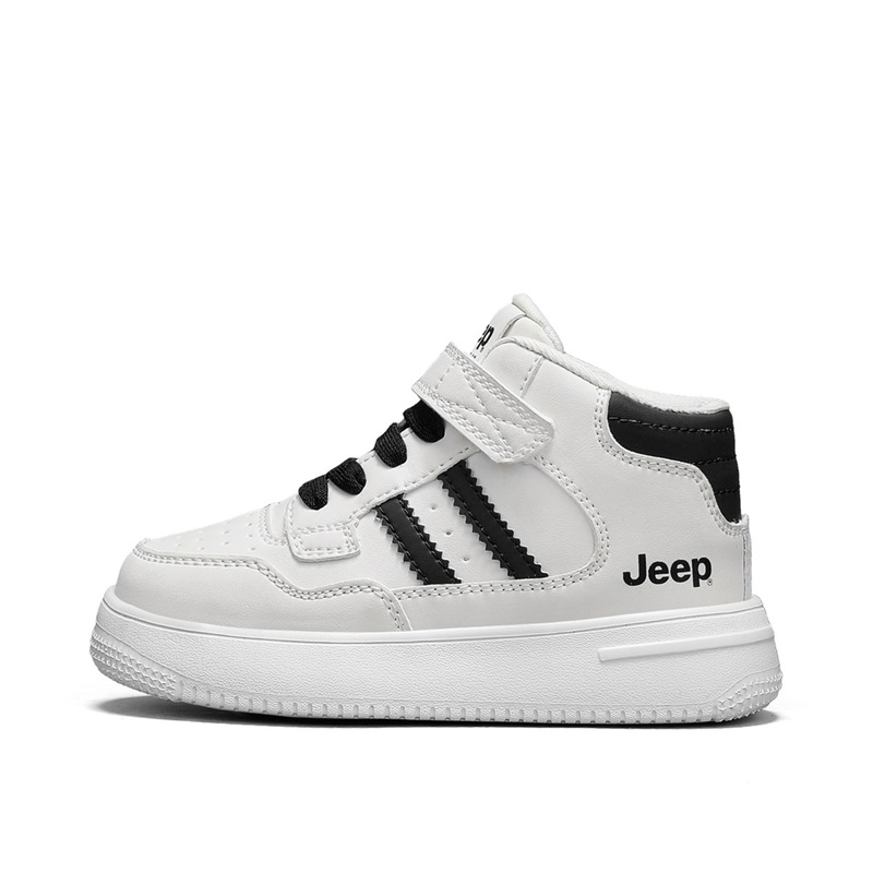 

Jeep Синтетические кожаные устойчивые к истиранию легкие амортизирующие мид-топ детские кроссовки для скейтбординга Teenagers