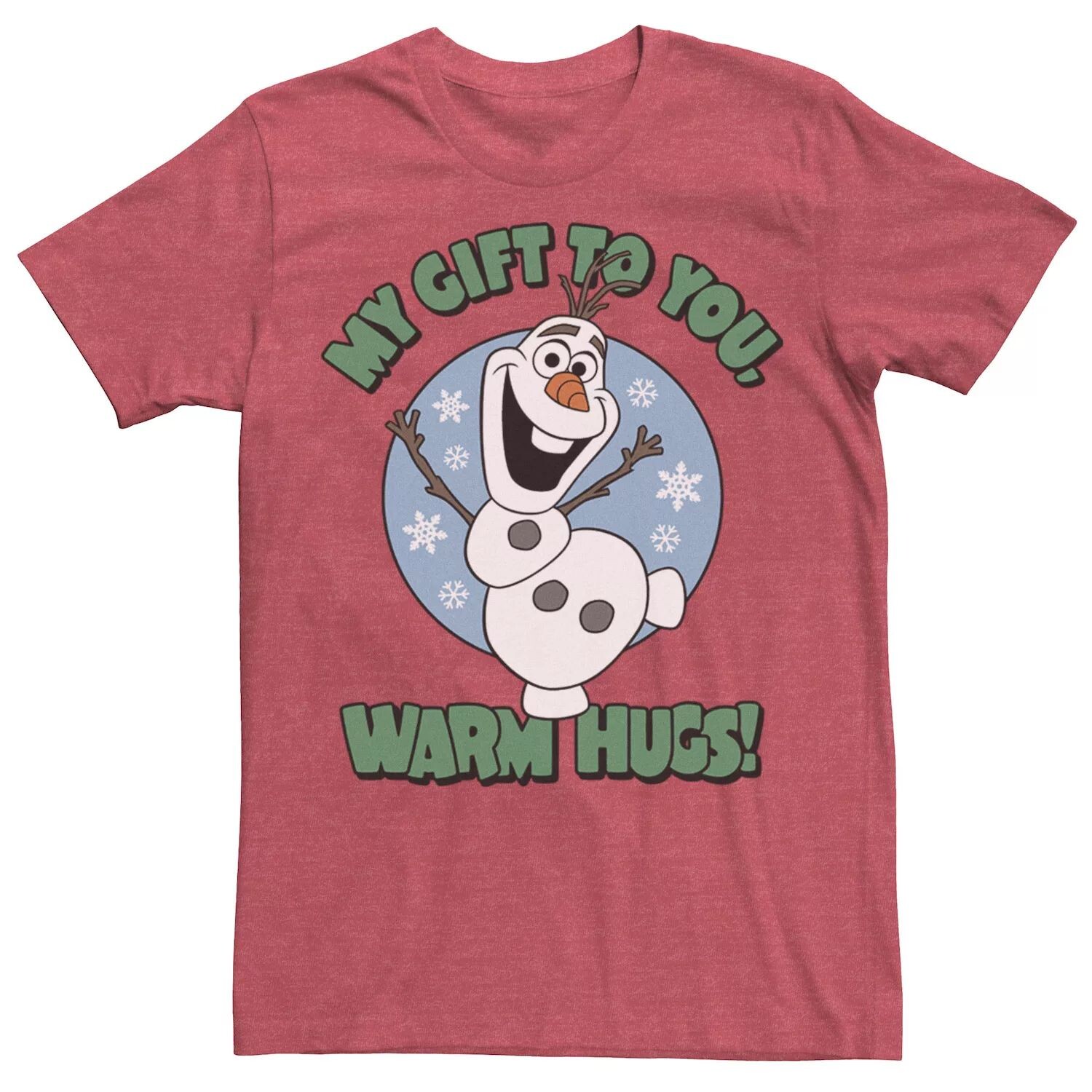 

Мужская футболка с портретом Frozen Olaf My Gift To You Warm Hugs Disney