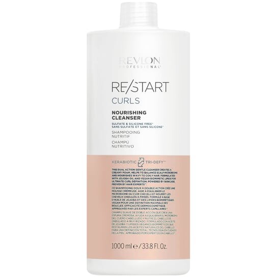 

Питательный шампунь для вьющихся волос, 1000мл Revlon, Restart Curls Cleanser