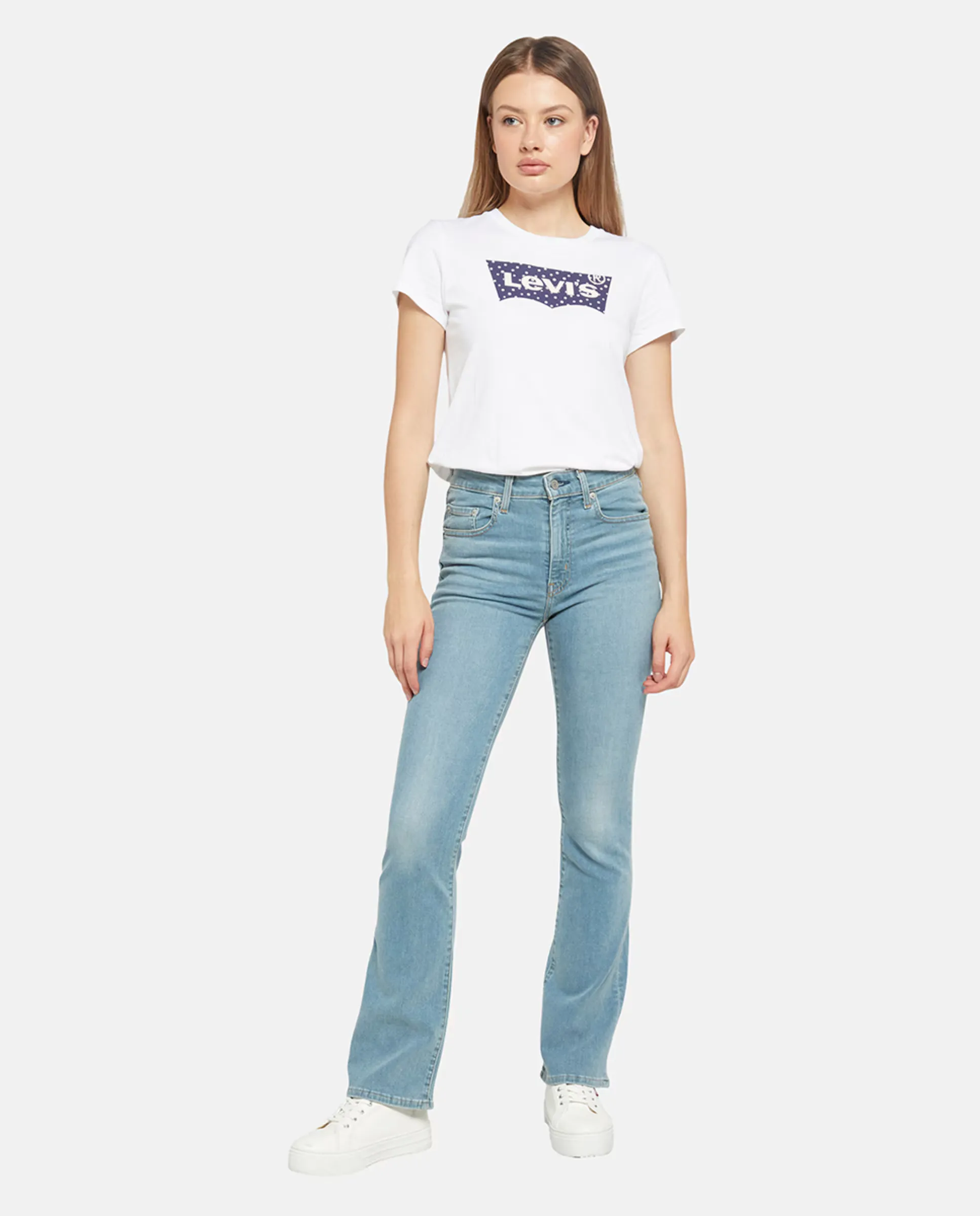 

Женские джинсы клеш с высокой посадкой 725 Bootcut Levi's, синий