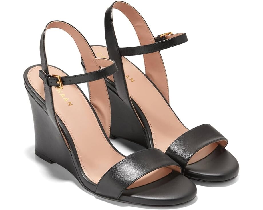 

Сандалии Cole Haan Josie Wedge, цвет Black Leather