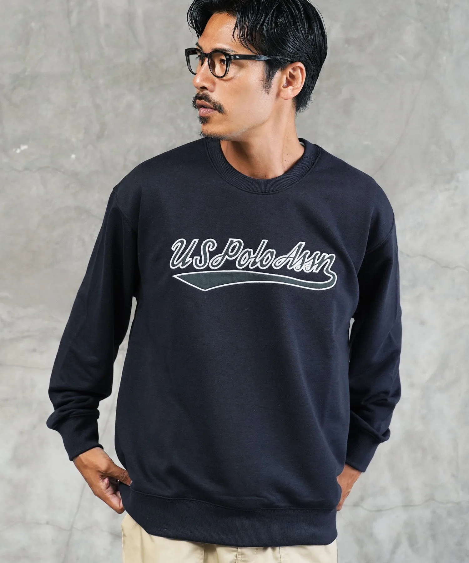Свитшот с круглым вырезом, US.POLO ASSN. U.S. Polo Assn., B Navy