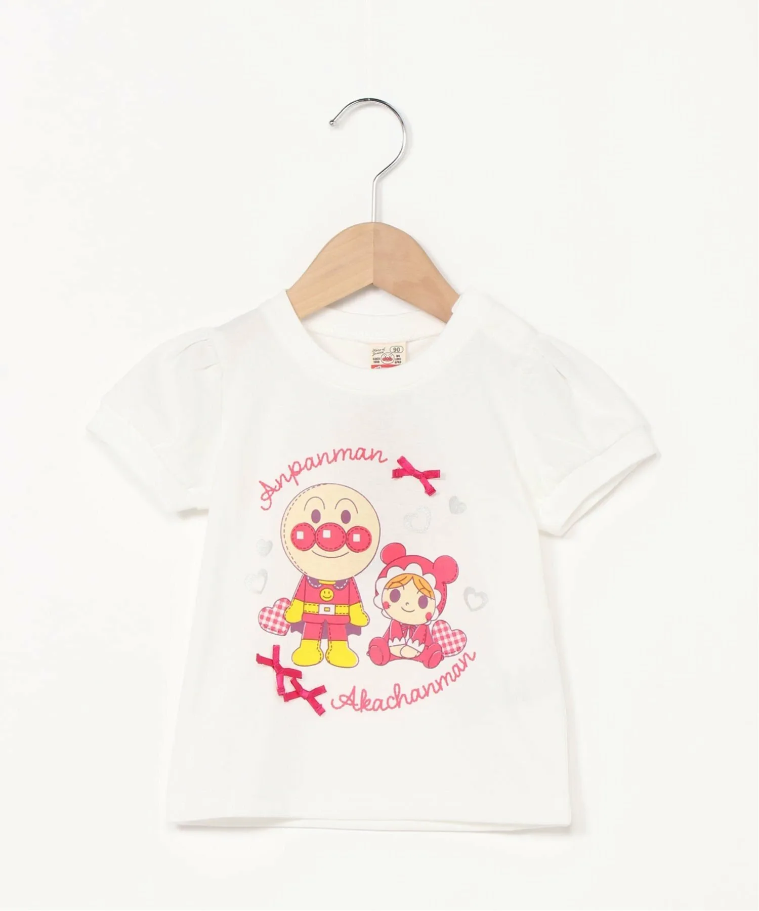 Футболка с коротким рукавом из плюша APKC/(K) Anpanman Kids Collection, Off-white — фото 2