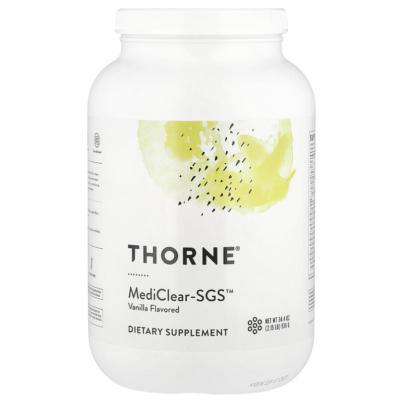 

Thorne, MediClear-SGS, с ванильным вкусом, 978 г (34,4 унции)
