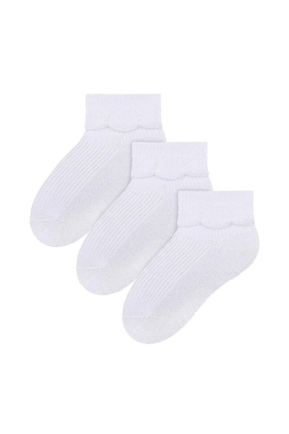 

3 пары мягких носков премиум-качества из бамбука для малышей Steven, белый