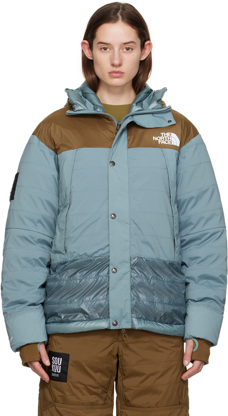 

Серо-коричневый горный пуховик The North Face Edition 50/50 Undercover