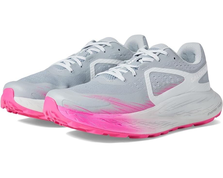 Кроссовки Salomon Glide Max Tr, цвет Quarry/Illusion Blue/Pink Glo