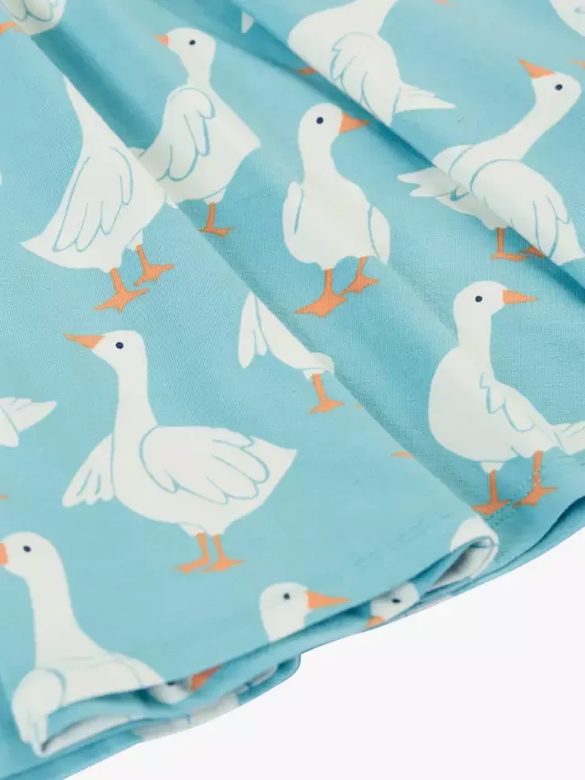 Детское короткое платье-скейтер с короткими рукавами Солнышко, Goose Gaggle Frugi — фото 4