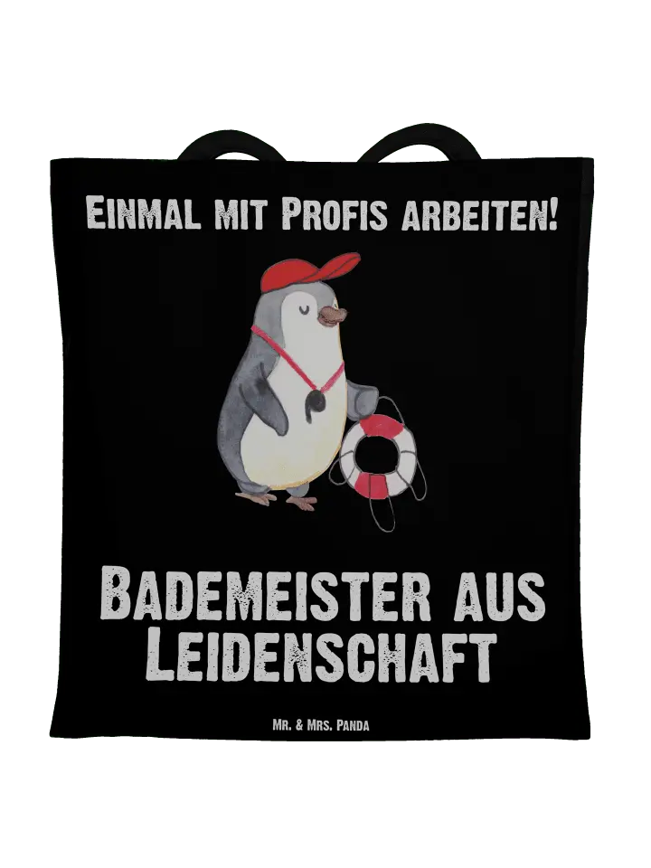 

Сумка для переноски Mr & Mrs Panda Bademeister Leidenschaft, черный