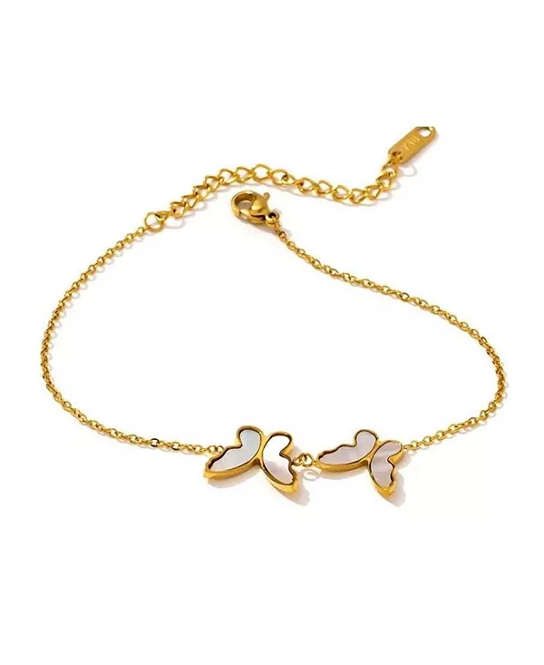 

Браслет-Бабочка с инкрустацией из ракушек для женщин Hollywood Sensation, silver