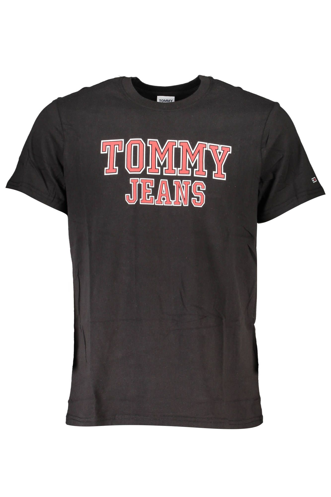

Черная хлопковая мужская футболка Tommy Hilfiger