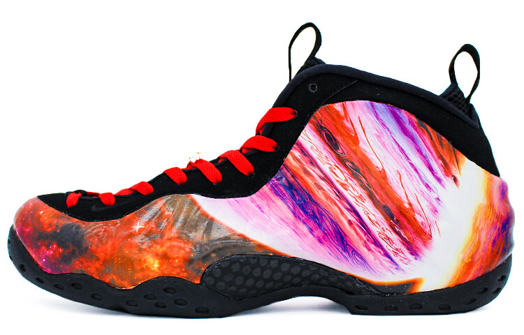 

Кроссовки Nike Foamposite One Vintage Basketball Shoes Unisex Mid-top Purple, черный