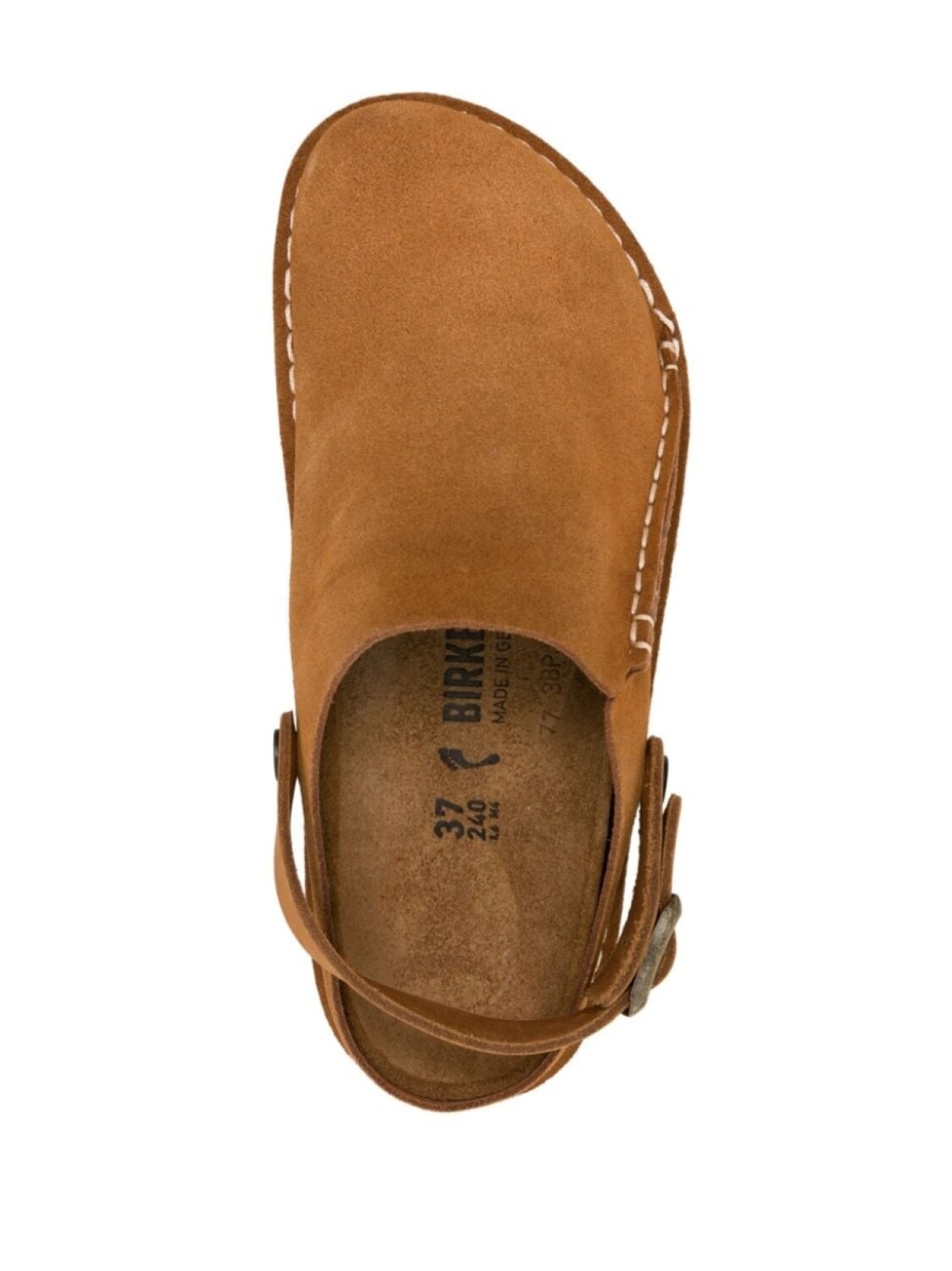 Мюли Birkenstock Lutry Premium Suede Leather узкие, коричневый — фото 4
